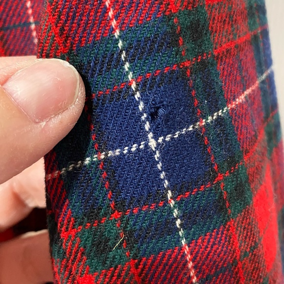 Pendleton women’s shirt tartan plaid blazer, petite, vintage, size petite M. USA - Picture 8 of 9